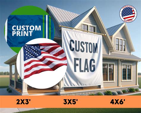 Custom Flag 3x5 Ft Print Image Logo Text Single Double Sided Mirror