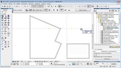 Tutorial Archicad Lineas Guia En Ac Esp Youtube