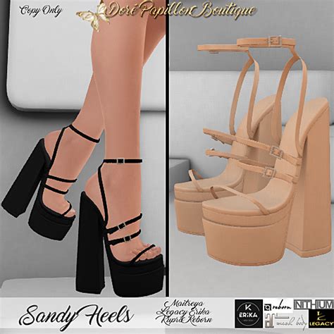 Second Life Marketplace Dpb Sandy Heels Coral Maitreya Legacy Erika Kupra And Reborn