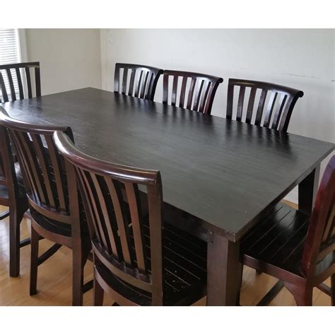 Teak Wood Dining Table W 8 Chairs Aptdeco