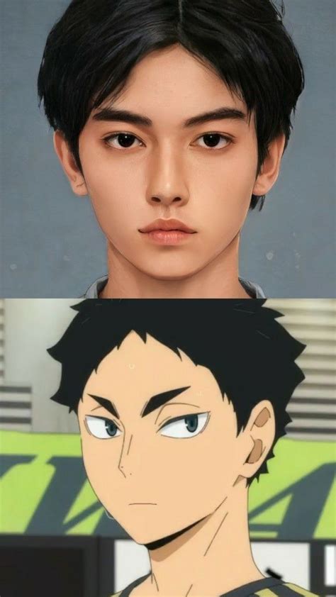 Akaashi Keiji Irl With Artbreeder Gambar Anime Karakter Animasi Animasi