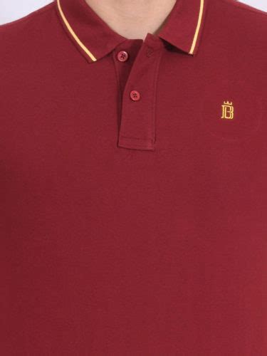 Plain Cotton Maroon Polo T Shirt For Men Blueaura Apparels