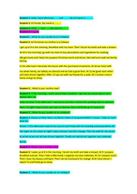 Inglessssss - Hello! Now it's time for you to do the Task for this week