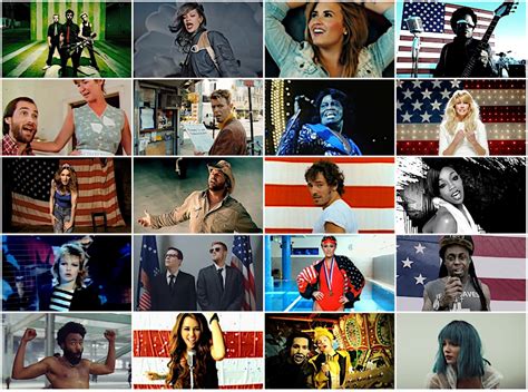 Music Videos - 'America'/'U.S.A.' Song Titles Quiz - By Librarysquirrel