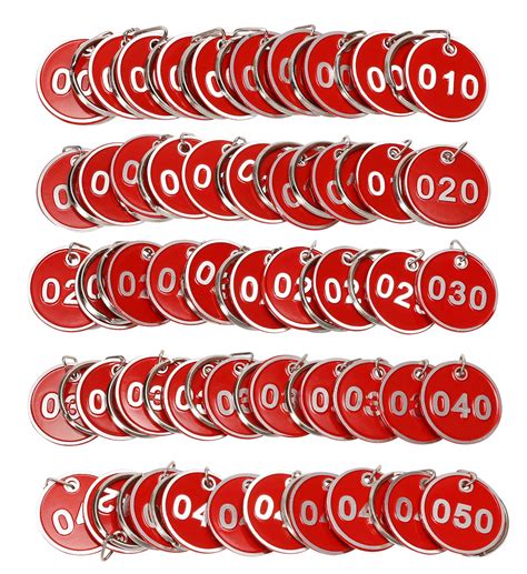 Buy Onlykxy Number Colorful Tough Aluminum Metal Numbered Marking