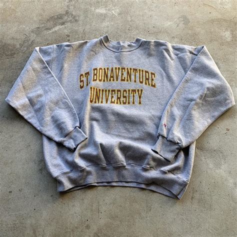 Vintage St. Bonaventure University Crewneck 🩶 Size... - Depop