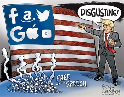 Big Tech Censorship Ben Garrison Cartoon Conservative Dispatch