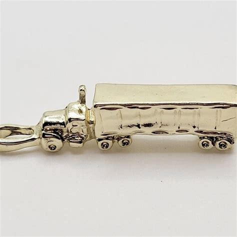 Personalized Semi Truck Keychain Tractor Trailer Keychain Etsy