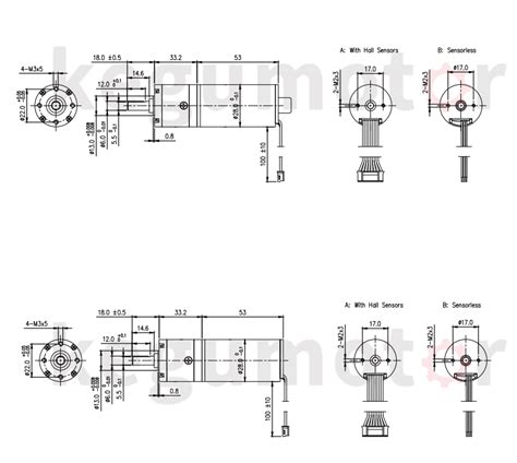 Mm Diameter Mm Length V Brushless Coreless Gear Motor Model Kg