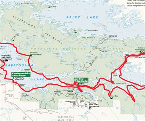 Maps Of Voyageurs National Park Tours Border Guide Services