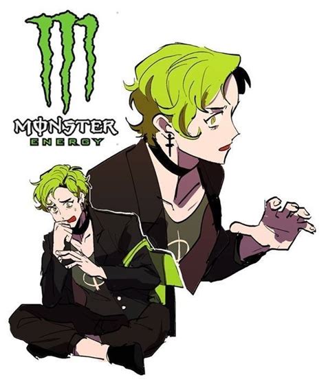 Monster Energy Personified As A Character Inspirasi Desain Grafis Animasi Karakter Animasi