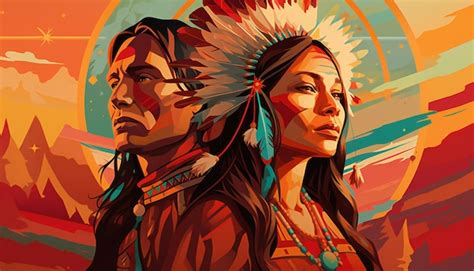 Premium AI Image | Indigenous Peoples Day illustration