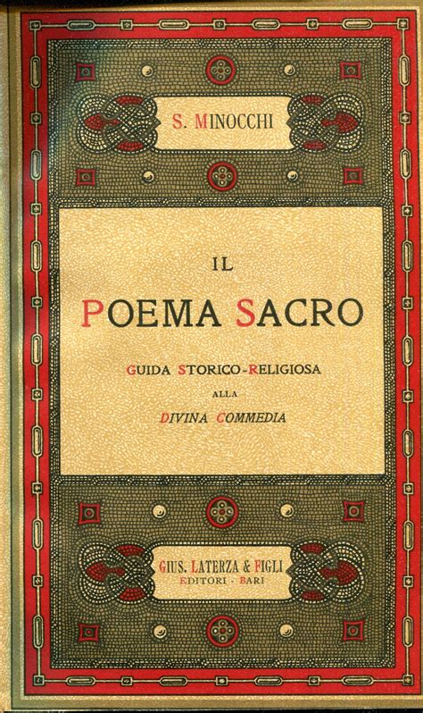 Il Poema Sacro Guida Storico Religiosa Alla Divina Commedia By