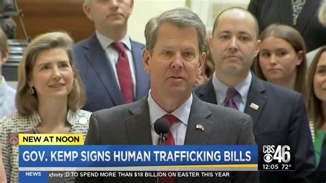 Governor Kemp Signs Bill To Combat Sex Trafficking Youtube