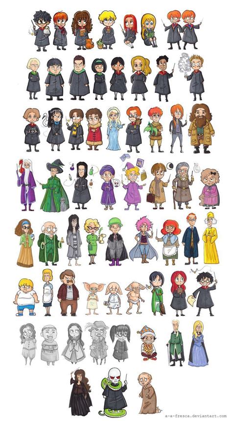 Harry Potter Characters By A A Fresca Deviantart On DeviantART