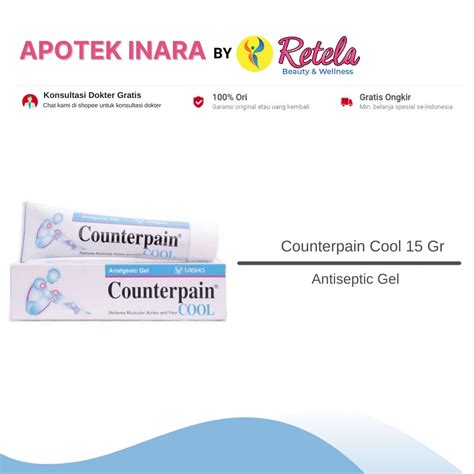 Jual COUNTERPAIN COOL GEL 15GR Shopee Indonesia