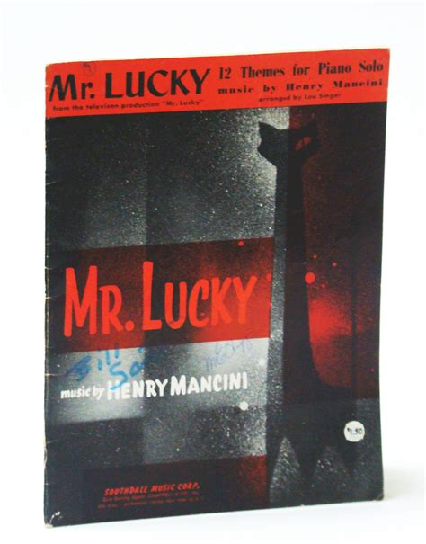 Mr. Lucky: 12 Themes for Piano Solo from the Television Production "Mr