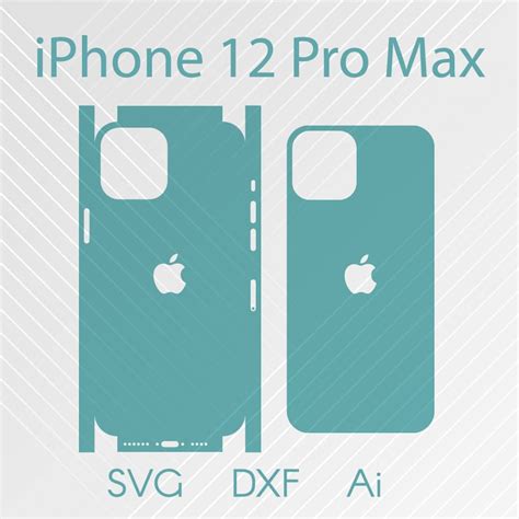 Iphone Pro Max Full Wrap Skin Cutting Template Ai Dfx Svg Digitla