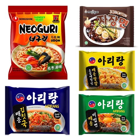 Jual Mie Korea Mujigae Jajangmyeon Arirang Spicy Kimchi Noodle Soup