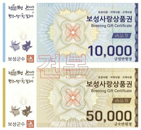 보성군 2024년 보성사랑상품권 10 할인 판매 개시