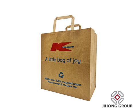 Flat Handle Paper Bag Xiamen Jihong Group Co Ltd