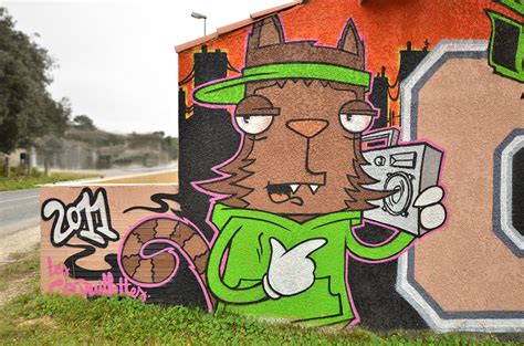 Lacanau Street Art Graff Lacanau Oc An Gironde Val Des Bois Flickr