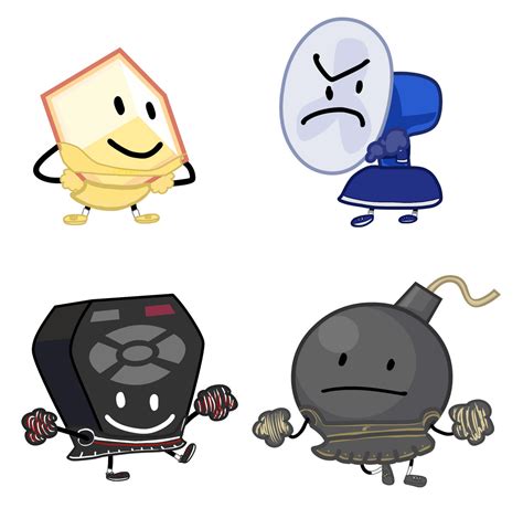 More Bfdi Bfb Cheerleaders By Gentleair On Deviantart