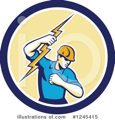 Electrician Clipart #439804 - Illustration by toonaday