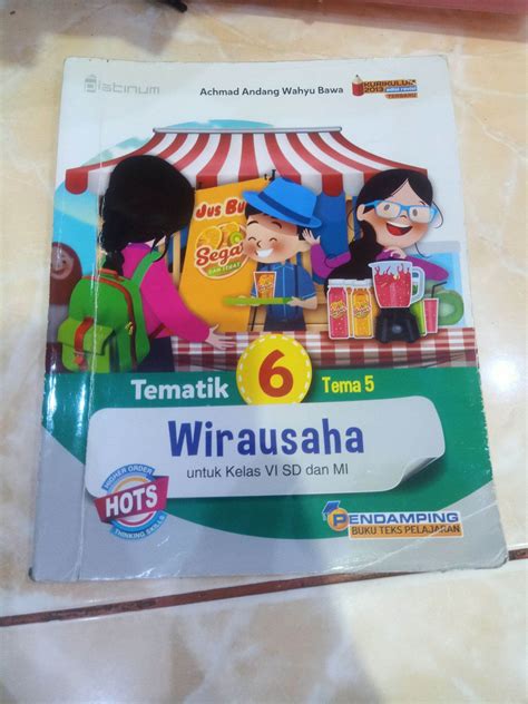 Buku Bekas Buku Tematik Kelas Tema Wirausaha Kurikulum