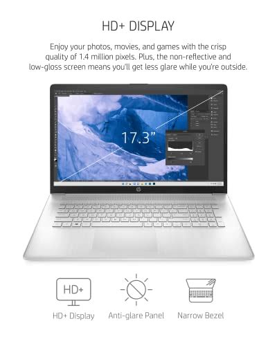 HP 17 Inch Laptop 11th Generation Intel Core I5 1135G7 Iris Xe