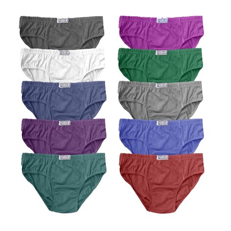 Kit 10 Cuecas Slip 100 Algodão Cueca Slip Masculina Faz a Boa