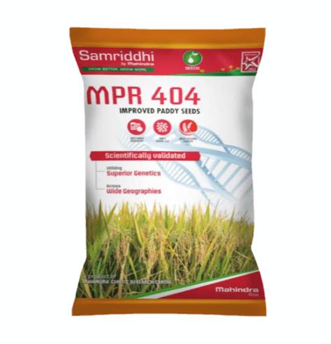 Hybrid Brown PADDY MAHINDRA MPR404 10KG SEEDS For Agriculture