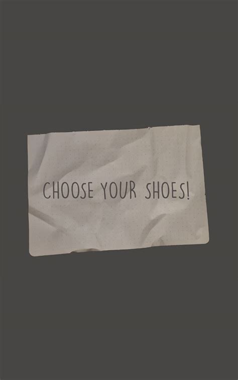 Choose your shoes! Visiongame Hra Visiongame