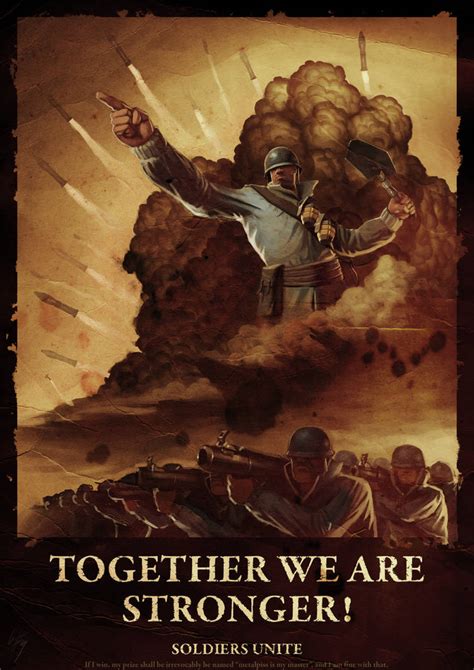tf war propaganda poster  metalpiss  deviantart