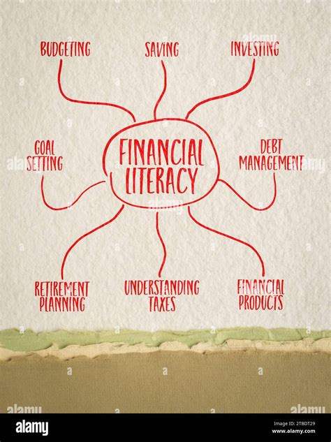 infografías de alfabetización financiera o esbozo de mapa mental en