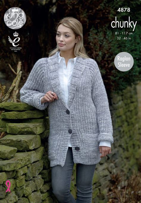 Easy To Follow Jacket And Sweater Knitted In Big Value Tonal Chunky Knitting Patterns Chunky