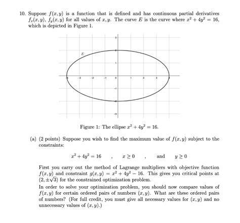 Solved 10 Suppose F X Y Is A Function That Is Defined And