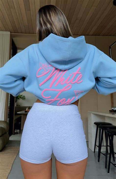 With Love & Kisses Oversized Hoodie Baby Blue | White Fox Boutique US