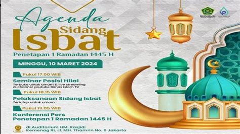 Hasil Live Sidang Isbat 1 Ramadhan 1445 H Jatuh Tanggal 11 Maret Atau