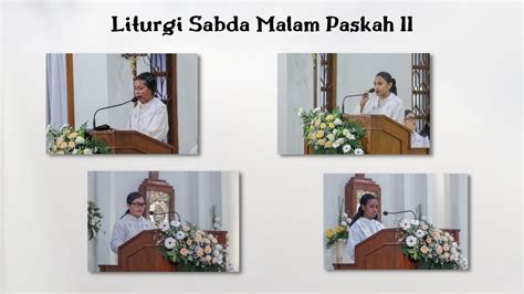 Liturgi Sabda Misa Malam Paskah II GEREJA BABARSARI YouTube