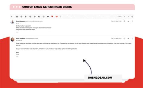 Contoh Email Untuk Kepentingan Bisnis Yang Terbaik KOSNGOSAN