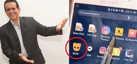 Apresentador da Record viraliza ao exibir app de pegação gay em celular Metro