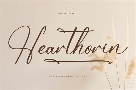 Hearthorin - Modern Handwriting Font - Letterena Studios