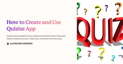 How To Create And Use Quizizz App