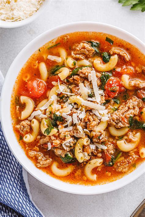 Instant Pot Italian Sausage Tomato Pasta Soup Recipe Instant Pot