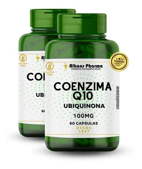 Coenzima Q10 Premium Ubiquinona 100mg 60 Caps 100 Essencial