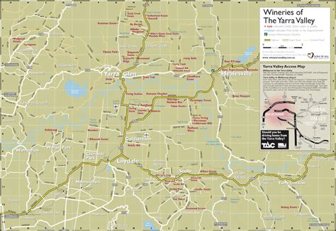 Yarra Valley Wineries Map