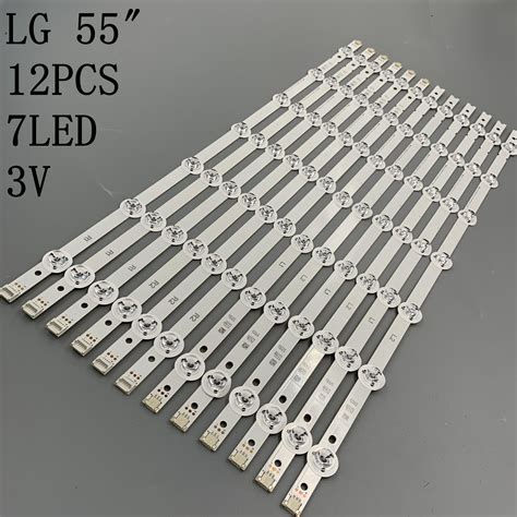 12 PCS Set LED Backlight Strip For LG 55LB7200 55LB7000V 55LB730V