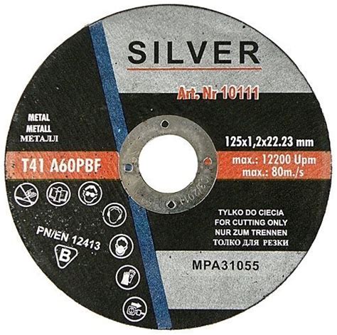 Tarcza Do Ci Cia Metalu X X Mm Silver Sklep Empik