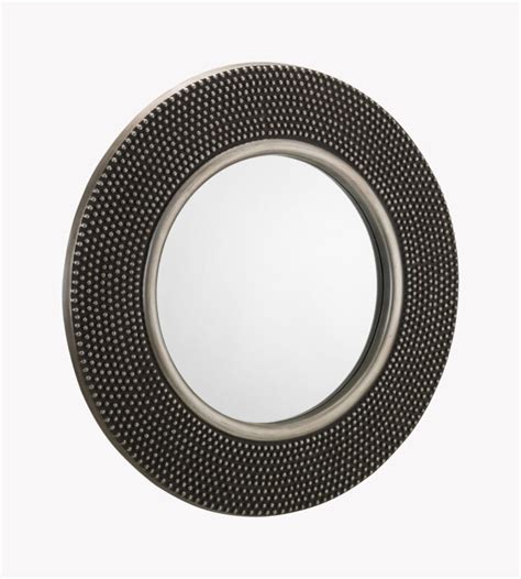 Adagio Round Studded Wall Mirror Claremont At Home